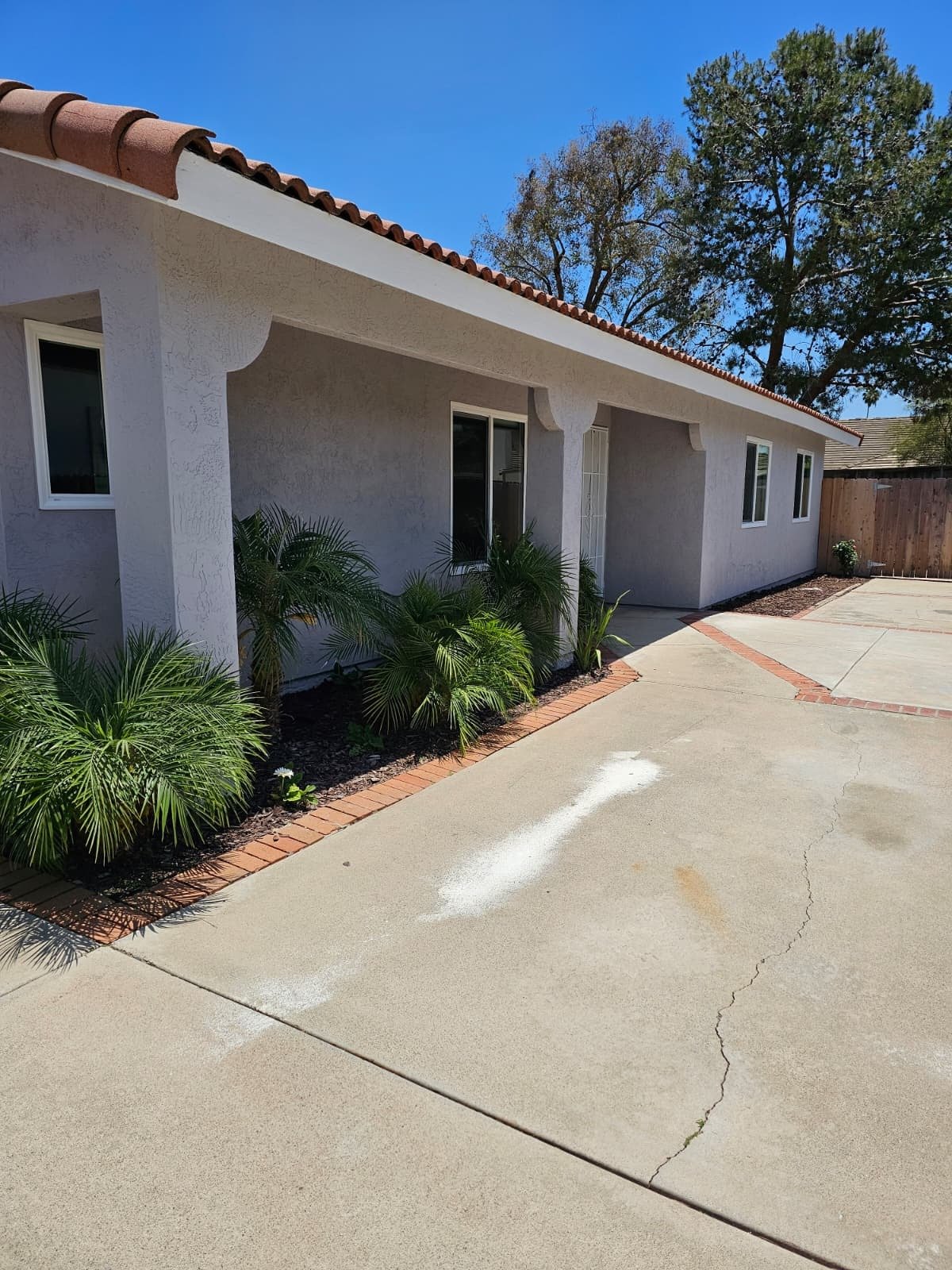 Completed residential repair and exterior restoration